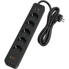 Toolight Prailgintuvas Maitinimo Blokas 5 Lizdai + 2x Usb-a + Usb-c Rea Jnh022-5a Juodas