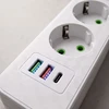 Toolight Prailgintuvas Maitinimo Blokas 5 Lizdai + 2x Usb-a + Usb-c Jnh022-5a Baltas