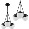 Pakabinamas šviestuvas Toolight Sidabrinis chromuotas modernus metalinis lubinis šviestuvas