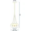 Pakabinamas šviestuvas Toolight Sidabrinis chromuotas modernus metalinis lubinis šviestuvas