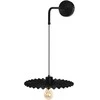 Sieninis šviestuvas Toolight Sieninė lempa APP1355-1W Juodas 30 cm