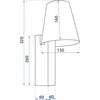 Sieninis šviestuvas Toolight Sieninė lempa LOFT APP1279-1W Juodas