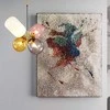 Pakabinamas šviestuvas Toolight Stiklinis pakabinamas lubų šviestuvas APP436-4C Daugiaspalvis