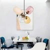 Pakabinamas šviestuvas Toolight Stiklinis pakabinamas lubų šviestuvas APP436-4C Daugiaspalvis
