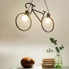 Pakabinamas šviestuvas Toolight Dviračio lubų lempa, pakabinama JUODA MODERN XXL 68x43 cm LOFT STILIUS