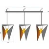 Pakabinamas šviestuvas Toolight Šviestuvas geometrinis trigubis Juodas APP254-3CP