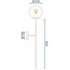 Sieninis šviestuvas Toolight Šviestuvas Gold 75cm APP580-1W