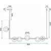 Pakabinamas šviestuvas Toolight Šviestuvas Gold APP690-6CP