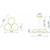 Pakabinamas šviestuvas Toolight šviestuvas LED APP794-CP Flat Gold