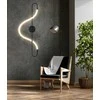 Sieninis šviestuvas Toolight šviestuvas LED APP857-W LONG Juodas
