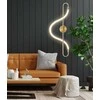 Sieninis šviestuvas Toolight šviestuvas LED APP858-W Long Gold