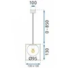 Lubinis šviestuvas Toolight Šviestuvas lubinis APP1165-1CP GOLD Baltas