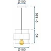 Lubinis šviestuvas Toolight Šviestuvas lubinis APP1236-1CP Gold