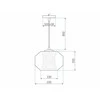 Pakabinamas šviestuvas Toolight Šviestuvas lubinis Baltas MARBLE APP908-1CP
