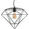 Pakabinamas šviestuvas Toolight Šviestuvas lubinis DIAMENT LOFT Juodas APP563-1CP