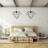 Pakabinamas šviestuvas Toolight Šviestuvas lubinis DIAMENT LOFT Juodas APP563-1CP