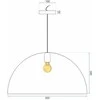 Lubinis šviestuvas Toolight Šviestuvas lubinis Juodas 50cm APP379-1CP