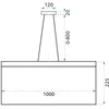 Pakabinamas šviestuvas Toolight Šviestuvas lubinis LED APP891-CP