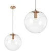 Lubinis šviestuvas Toolight Šviestuvas lubinis stiklino Lassi Rose Gold 25 cm
