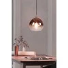 Lubinis šviestuvas Toolight Šviestuvas lubinis stiklo APP 313-1CP Rose Gold