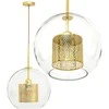 Pakabinamas šviestuvas Toolight Šviestuvas lubinis stiklo Gold Loft APP556-1CP 30cm