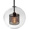 Lubinis šviestuvas Toolight Šviestuvas lubinis stiklo Juodas/Loft APP558-1CP 25cm