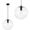 Pakabinamas šviestuvas Toolight Šviestuvas lubinis stiklo Lassi Juodas 30 cm