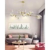 Pakabinamas šviestuvas Toolight Šviestuvas lubinis stiklo rutuliai 7vnt Gold Glass Ball APP507-7C