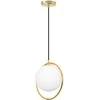 Lubinis šviestuvas Toolight Šviestuvas lubinis stiklo rutulys Baltas/Gold APP430-1CP