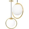 Lubinis šviestuvas Toolight Šviestuvas lubinis stiklo rutulys Baltas/Gold APP430-1CP