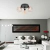 Lubinis šviestuvas Toolight Šviestuvas lubinis trigubas Loft Plafon Juodas Rose APP536-3C