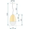 Pakabinamas šviestuvas Toolight Šviestuvas Metal Wood APP952-1CP