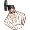 Sieninis šviestuvas Toolight Šviestuvas sieninis metalinis Loft Rose Juodas APP534-1W