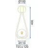 Sieninis šviestuvas Toolight Šviestuvas sieninis stiklo rutulys Gold APP603-1W