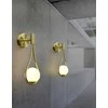 Sieninis šviestuvas Toolight Šviestuvas sieninis stiklo rutulys Gold APP603-1W