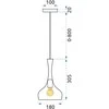 Pakabinamas šviestuvas Toolight Šviestuvas veidrodinis lubinis Satin APP282-1CP