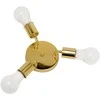 Toolight Trivietis lubinis šviestuvas Plafond Metalinis Gold APP704-3C