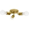 Toolight Trivietis lubinis šviestuvas Plafond Metalinis Gold APP704-3C