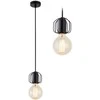 Pakabinamas šviestuvas Toolight Viena pakabinama lubų lempa Loft Juodas APP591-1CP