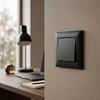 Toolight Viengubas Jungiklis Su Rėmeliu Oste Jnh006-w Juodas