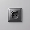 Toolight Viengubas Lizdas Su Įžeminimu + Usb-a Usb-c Oste Jnh004-g Pilkas