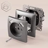 Toolight Viengubas Lizdas Su Įžeminimu + 2x Usb-a Oste Jnh003-g Pilkas