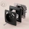 Toolight Viengubas Lizdas Su Įžeminimu + 2x Usb-a Oste Jnh003-g Juodas