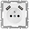 Toolight Viengubas Lizdas Su Įžeminimu + 2x Usb-a Oste Jnh003-g Baltas