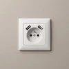 Toolight Viengubas Lizdas Su Įžeminimu + 2x Usb-a Oste Jnh003-g Baltas