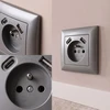 Toolight Viengubas Lizdas Su Įžeminimu + Usb-a Usb-c Oste Jnh004-g Pilkas