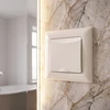 Toolight Viengubas Lizdas Su Įžeminimu Ir Dangteliu Su Rėmeliu Oste Jnh005-g rusvai gelsvas