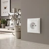 Toolight Viengubas Lizdas Su Įžeminimu Ir Rėmeliu Oste Jnh001-g Baltas
