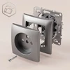 Toolight Viengubas Lizdas Su Įžeminimu Oste Jnh001-g Pilkas