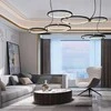 Pakabinamas šviestuvas Toolight Žiedas 3 LED lempa + nuotolinio valdymo pultas APP752-30-40-50 Juoda